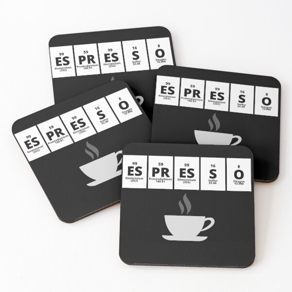 Item preview, Espresso Periodic Table  designed and sold by StylesbyCibs.