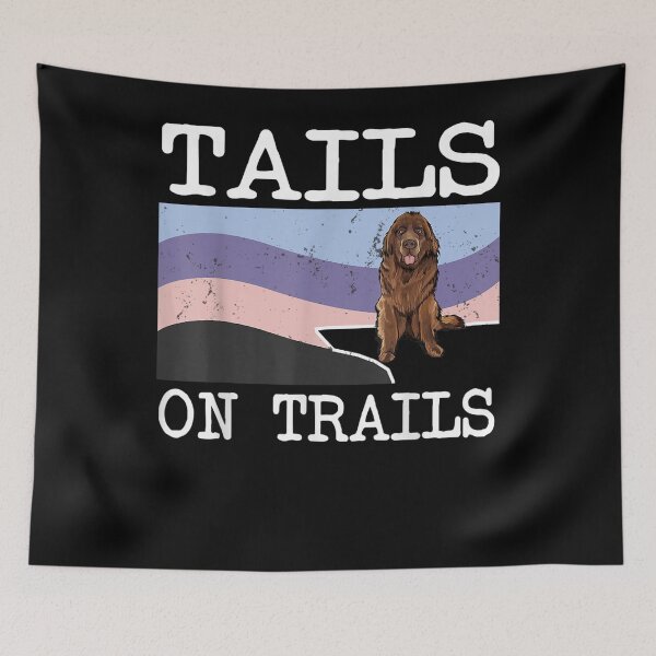 Item preview, Newfoundland Tails On Trails Funny Dog Hiking  designed and sold by charissamo77.
