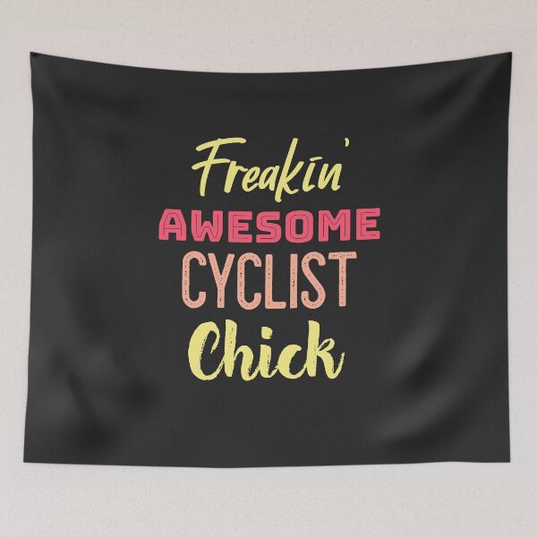 Item preview, Freakin 'Awesome Cyclist Chick designed and sold by EricJP.