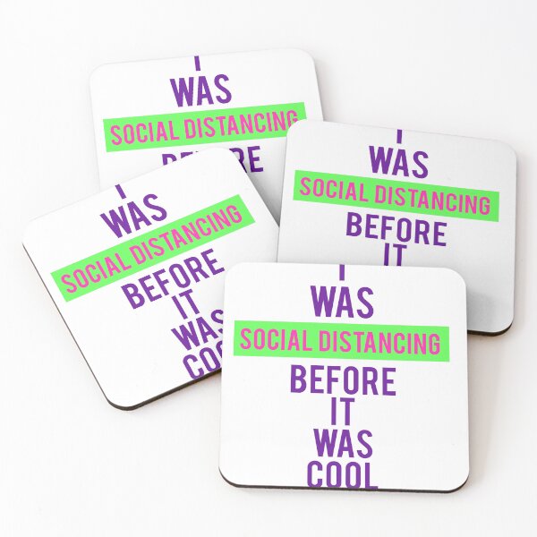 Item preview, I was social distancing before was cool designed and sold by LeoZitro.