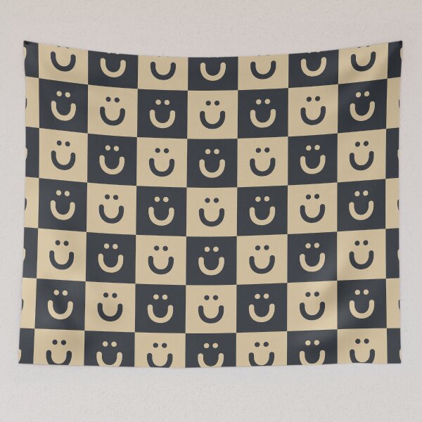 Item preview, Muted Colors Smilie Checkered Pattern designed and sold by ZANGRAM.