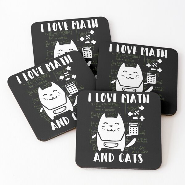 Item preview, I Love Math And Cats - Cute Kitten Feline Lovers designed and sold by roxy7922.