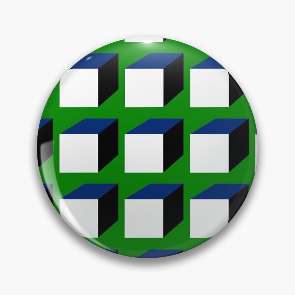Item preview, Green | Black | White | Navy | Geometric Squares Print Pattern designed and sold by Aryeh Studio.