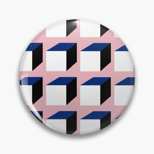 Item preview, Pink | Black | White | Navy | Geometric Squares Print Pattern designed and sold by Aryeh Studio.