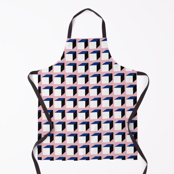 Item preview, Pink | Black | White | Navy | Geometric Squares Print Pattern designed and sold by Aryeh Studio.