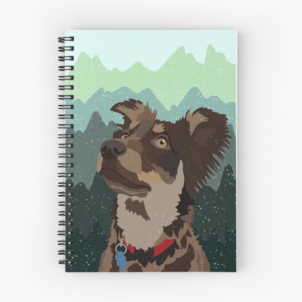 Item preview, Snowy Mountain Dog Print designed and sold by pawprintsbysher.