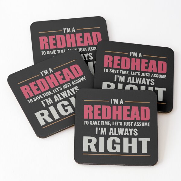 Item preview, Redhead Hair Quote Funny Humour Saying designed and sold by CuteDesigns1.