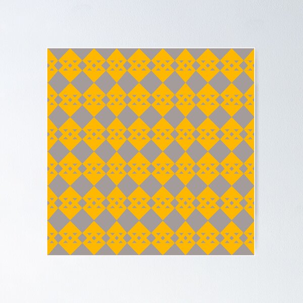 Item preview, Abstract yellow and grey continuous pattern designed and sold by ikshvaku.