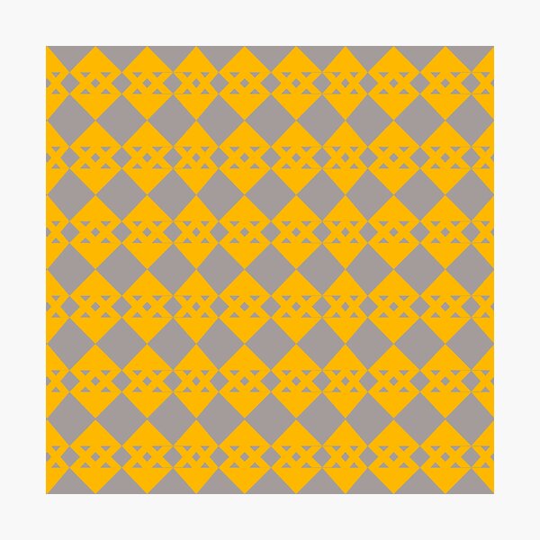Item preview, Abstract yellow and grey continuous pattern designed and sold by ikshvaku.