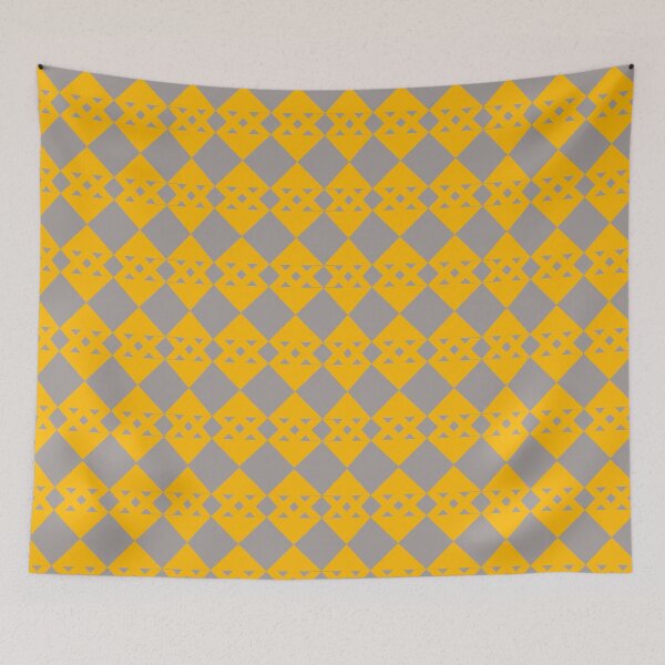 Item preview, Abstract yellow and grey continuous pattern designed and sold by ikshvaku.