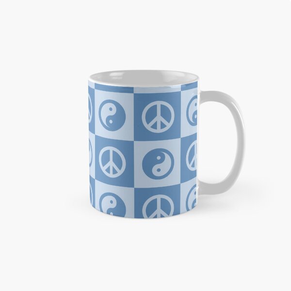 Item preview, Blue Checkered Yin & Yang Pattern designed and sold by ZANGRAM.