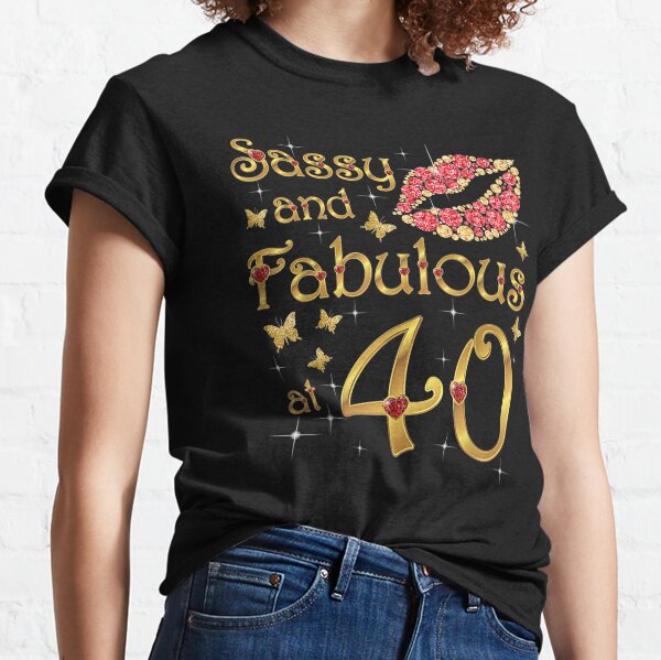Camiseta 40 cumpleaños mujer personalizada con nombre - FastAirbrush