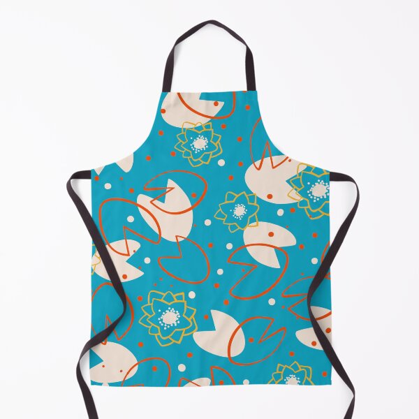 Item preview, WATER LILY PATTERN - BLUE designed and sold by Stylishboutique.