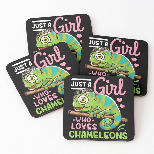 Item preview, Just A Girl Who Loves Chameleons designed and sold by tunsiunhin.