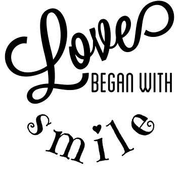 Artwork thumbnail, Love Began With Smile - Black by VkScript