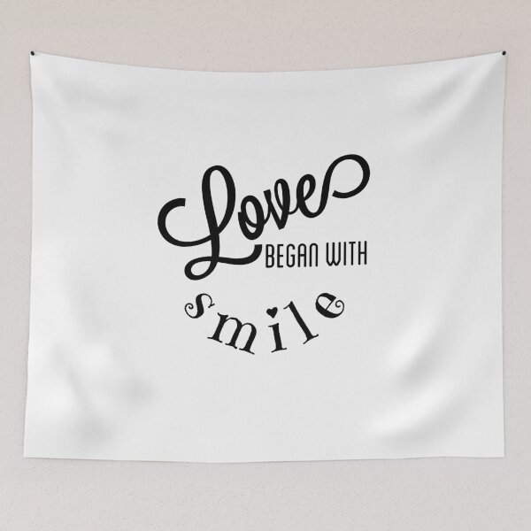 Item preview, Love Began With Smile - Black designed and sold by VkScript.