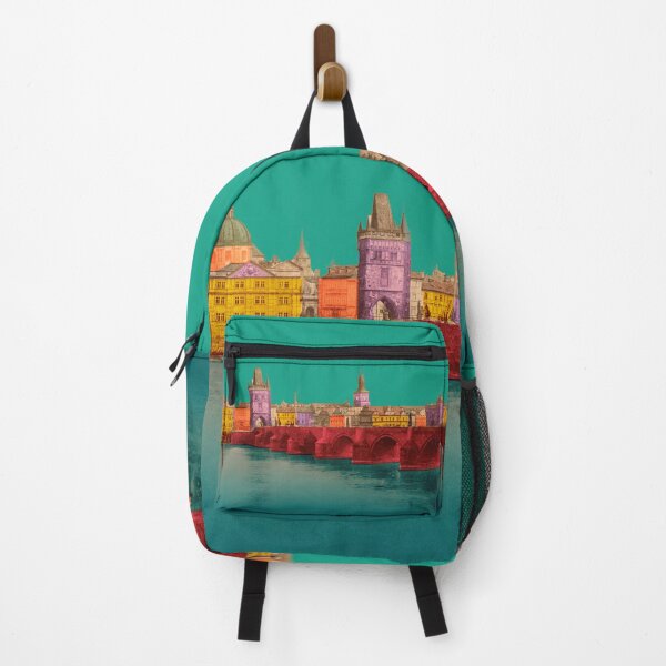 Item preview, Holiday in Prague Charles Bridge, Czech Republic, vintage architecture designed and sold by Mauswohn.