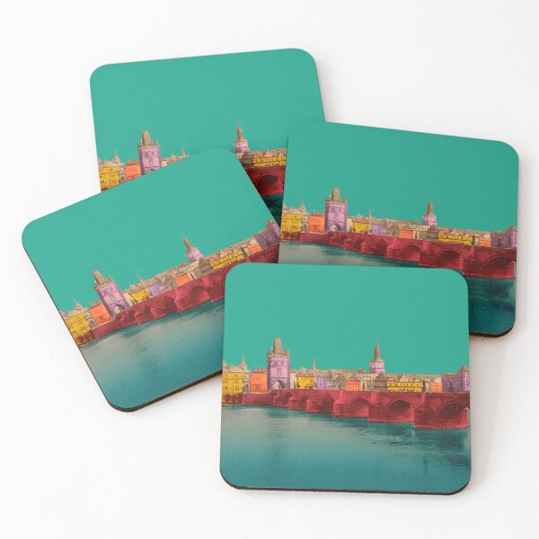 Item preview, Holiday in Prague Charles Bridge, Czech Republic, vintage architecture designed and sold by Mauswohn.