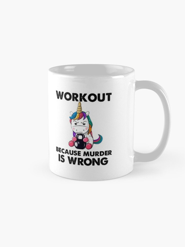 Unicorn Fitness Mug Gym Coffee Mug Funny Fitness Coffee 