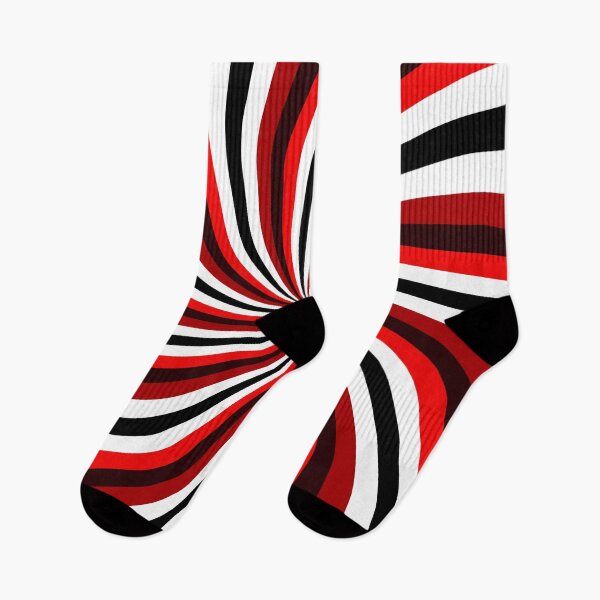Item preview, Optical illusion Black White Red Trippy Pattern designed and sold by WOW TeesAndThings.