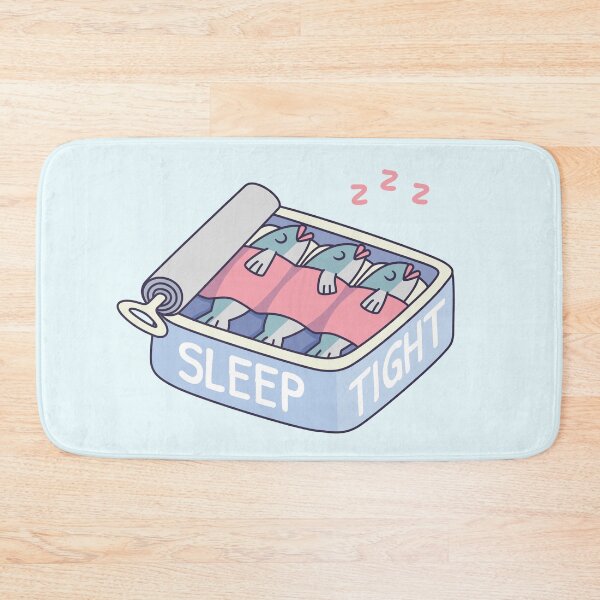 Item preview, Funny Sleep Tight Sleeping Sardines in Can Pun designed and sold by rustydoodle.