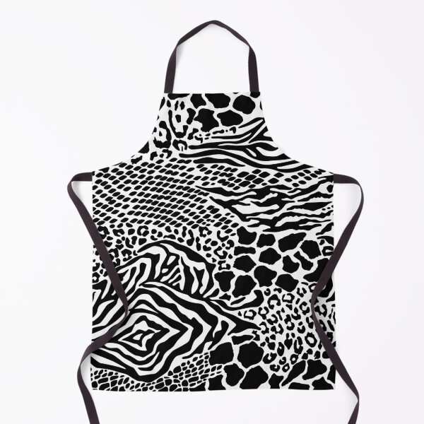 Item preview, Black and white mixed animal print seamless pattern designed and sold by mashmosh.