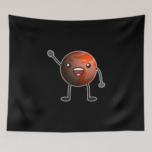 Item preview, Kawaii Planet Mars  designed and sold by DesignMonster.
