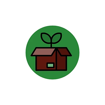 Artwork thumbnail, Green Earth Box by RedsStickerShop