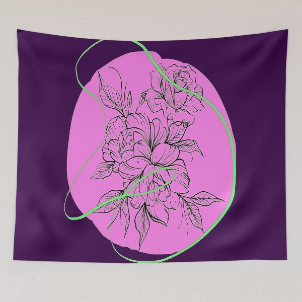 Item preview,  Botanical Boho Floral  Rose Design, nr 2, Arty Design  Inspired by Nature designed and sold by Adri Barnard.