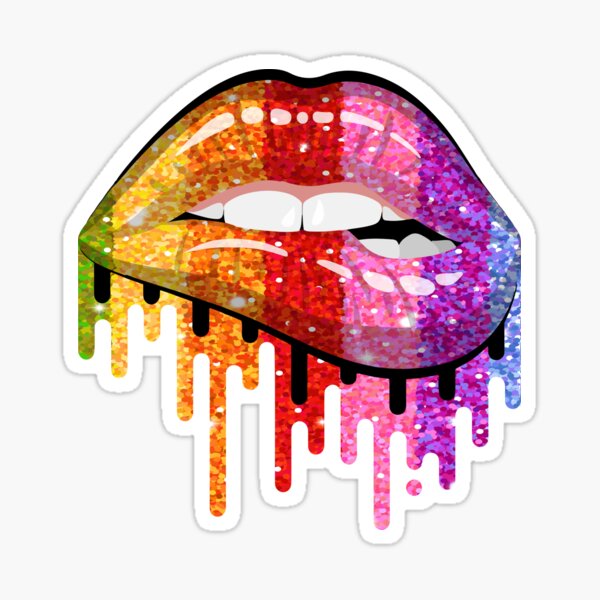 Glitter Melting Dripping Lips Sublimation File, Best Selling, Craft File,  Print at home, Sticker File, Trending, PNG