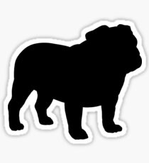 Bulldog Silhouette(s) Sticker
