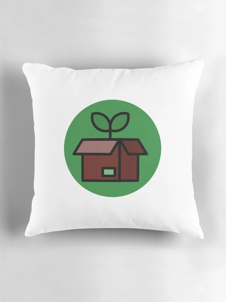 Thumbnail 3 of 4, Pillow, Green Earth Box designed and sold by RedsStickerShop.