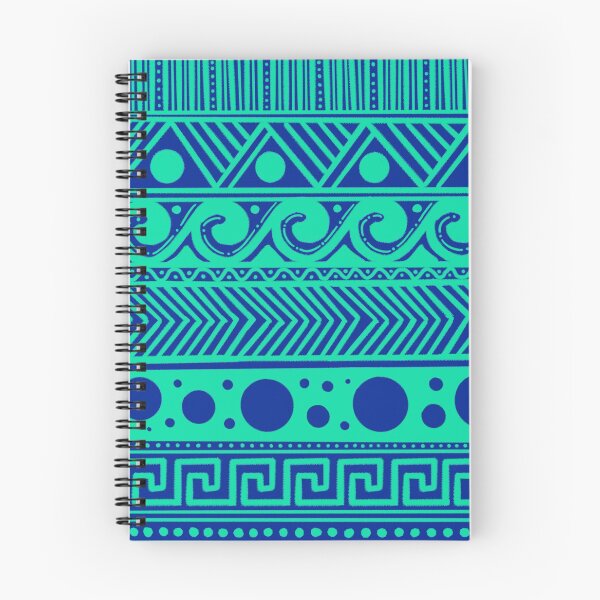 Item preview, Tribal Pattern Design with teal and blue combination  designed and sold by DizaArts.
