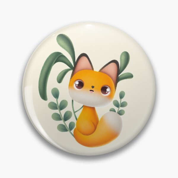 Item preview, Baby fox with sprig designed and sold by Salvoodles.