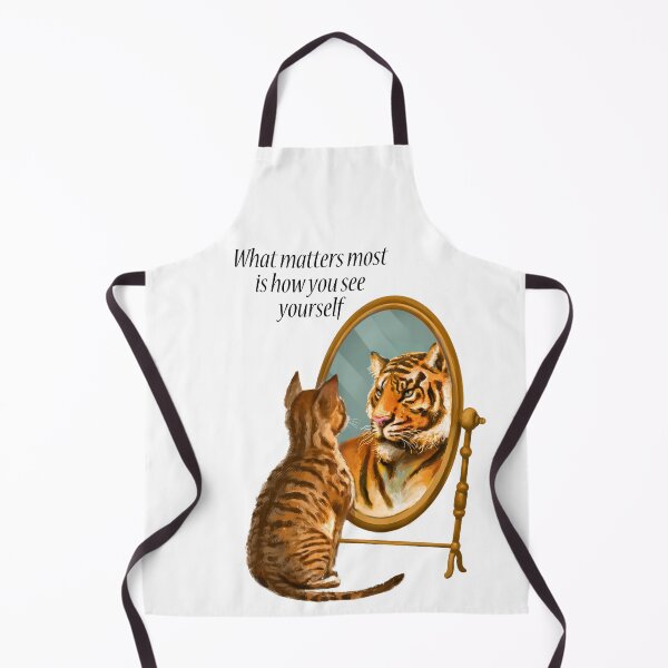 Item preview, Cat and Tiger Mirror Message designed and sold by HazyNZ.