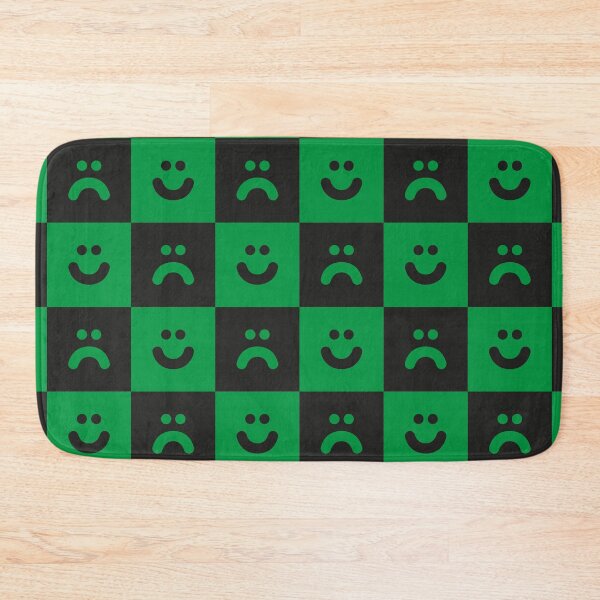 Item preview, Black and Green Smilie Pattern designed and sold by ZANGRAM.
