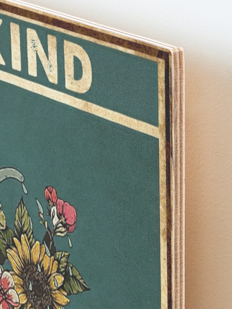 Alternate view of Vintage Be Kind To Your Mind Mounted Print