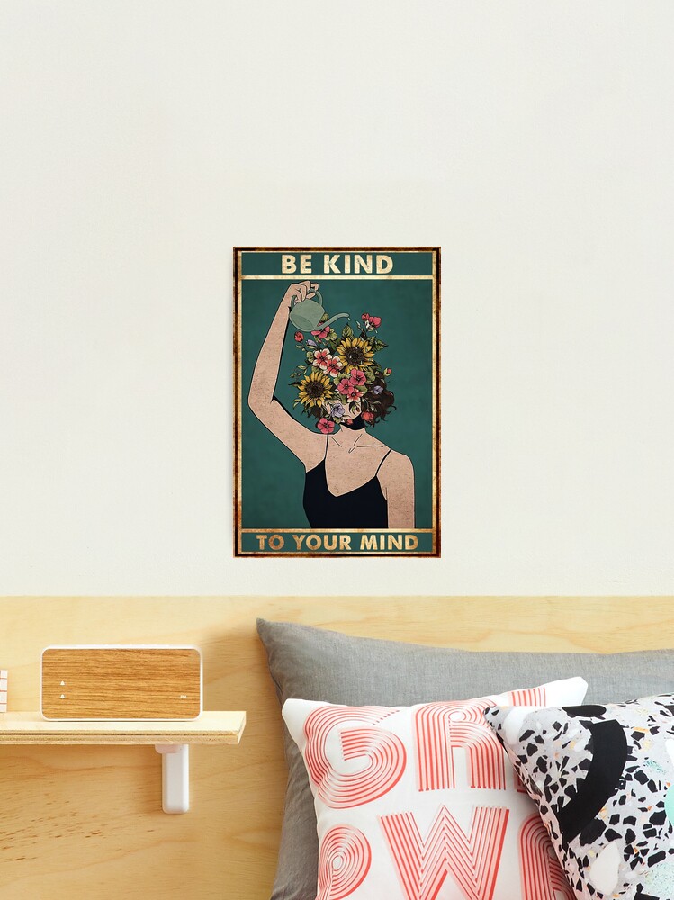 Thumbnail 1 of 3, Photographic Print, Vintage Be Kind To Your Mind designed and sold by LuvSeven.