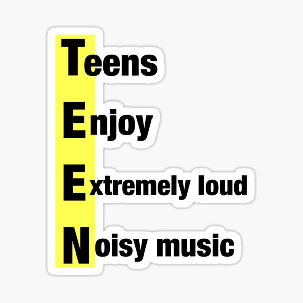 Item preview, Teens Enjoy Loud Music Tee designed and sold by Grandmarr.
