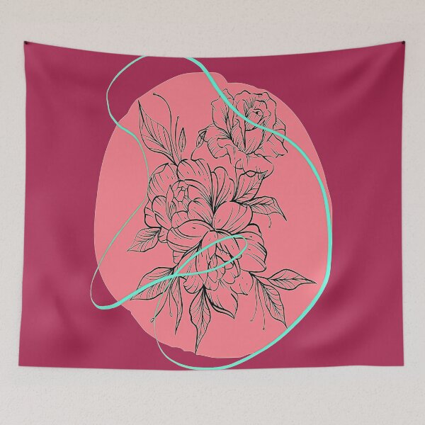 Item preview,  Botanical Boho Floral  Rose Design, nr 5, Arty Design  Inspired by Nature designed and sold by Adri Barnard.