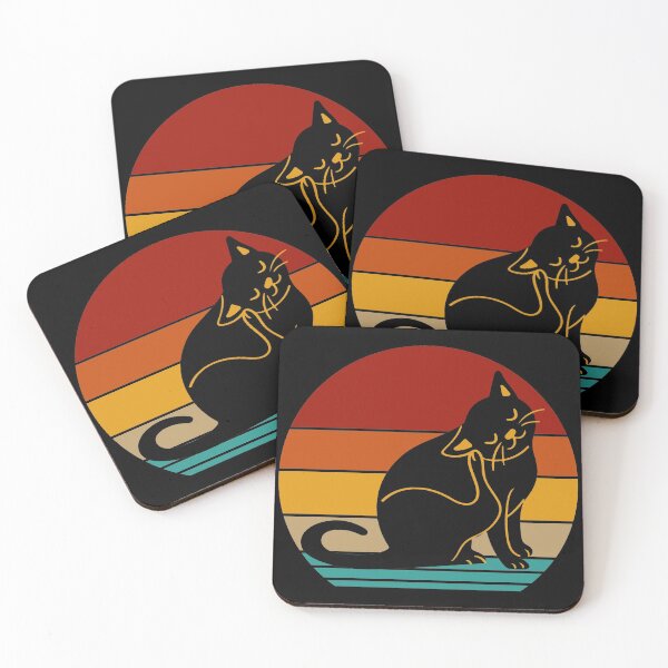 Item preview, retro cat designed and sold by DIDAKU.