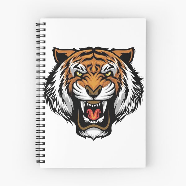 Item preview, angry tiger head mascot designed and sold by romio006.