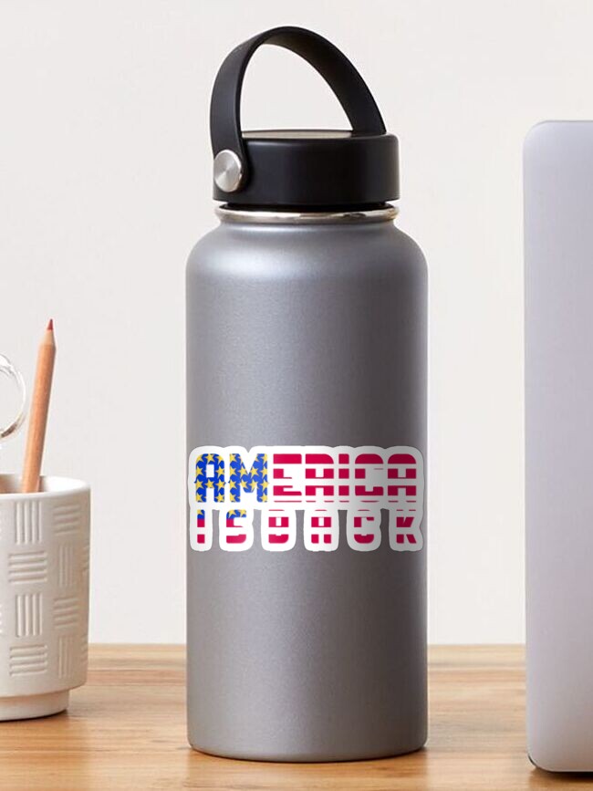 Thumbnail 1 of 3, Sticker, America Is Back designed and sold by VkScript.