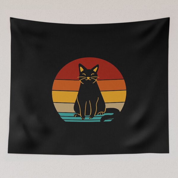 Item preview, retro cat designed and sold by DIDAKU.