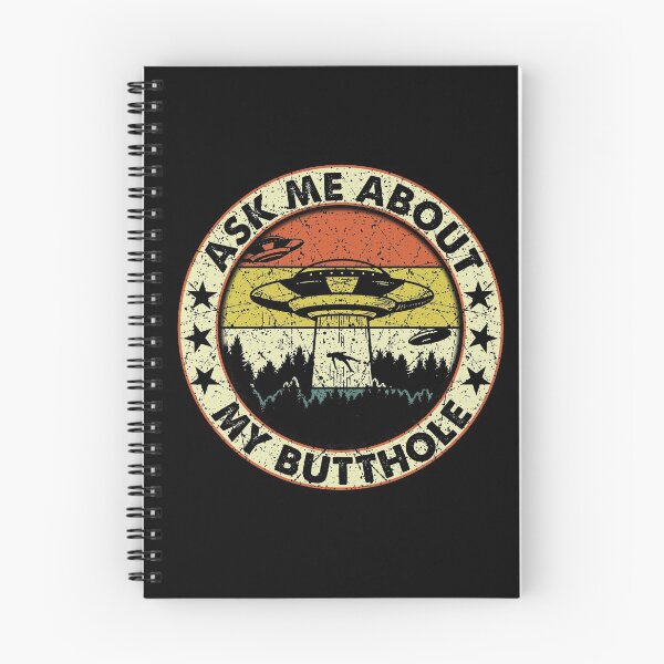 Item preview, Ask Me About My Butthole Funny UFO Alien Abduction Vintage designed and sold by RBG1933Tee.