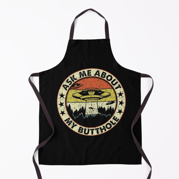 Item preview, Ask Me About My Butthole Funny UFO Alien Abduction Vintage designed and sold by RBG1933Tee.