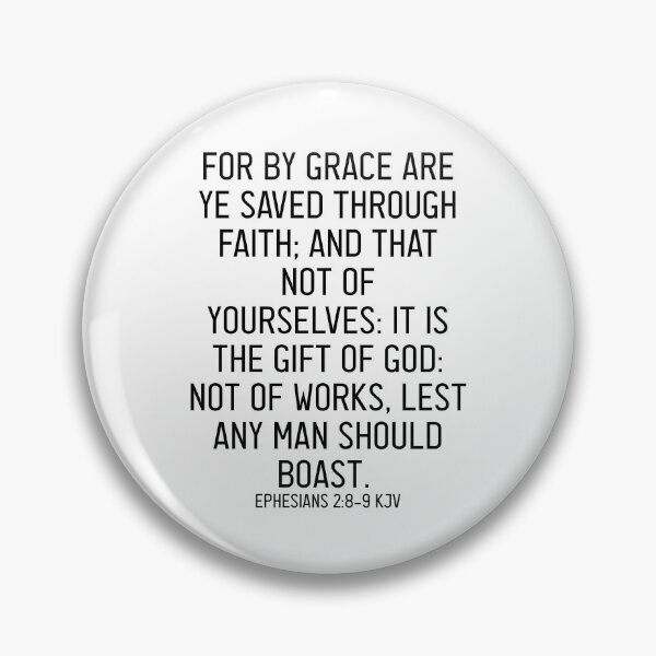 Item preview, Ephesians 2:8-9 KJV designed and sold by Logosdesignshop.