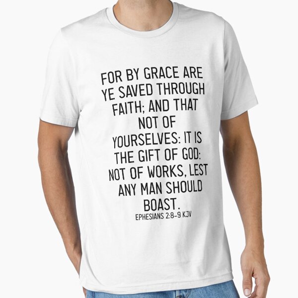 Item preview, Ephesians 2:8-9 KJV designed and sold by Logosdesignshop.