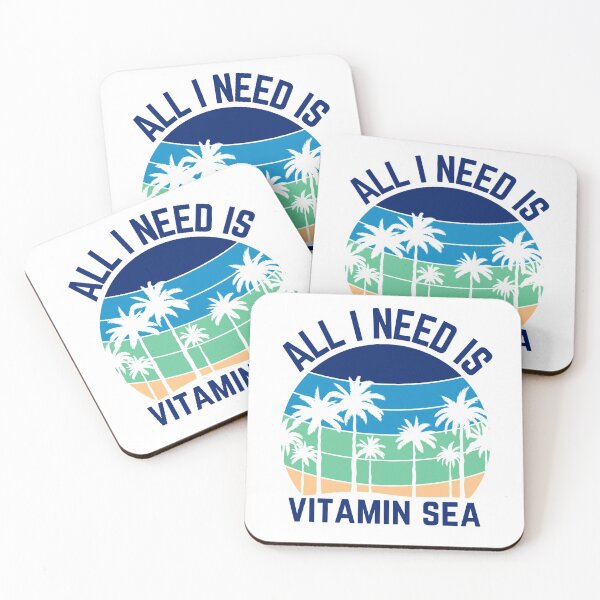Item preview, All I Need Is Vitamin Sea White designed and sold by curledup-cat.
