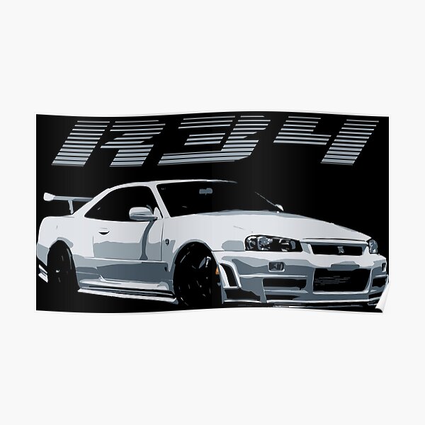 Skyline R34 GTR Poster